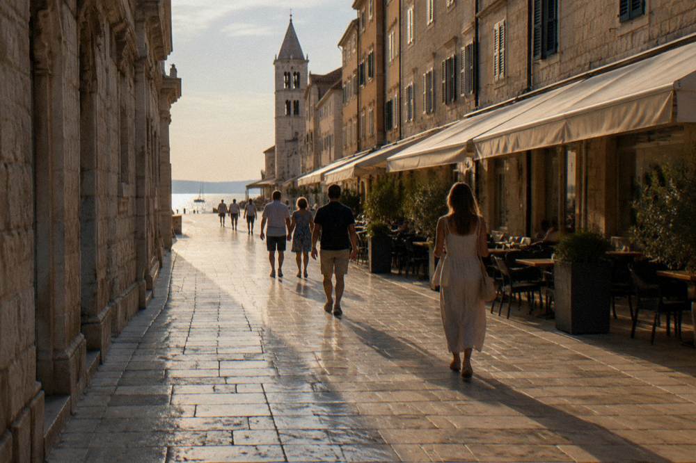 Free walking tour group with a local guide in Zadar Old Town